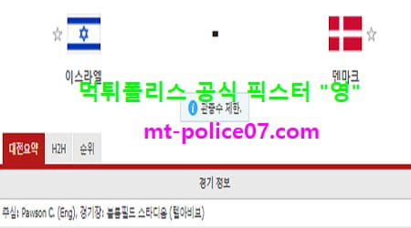 이스라엘 vs 덴마크